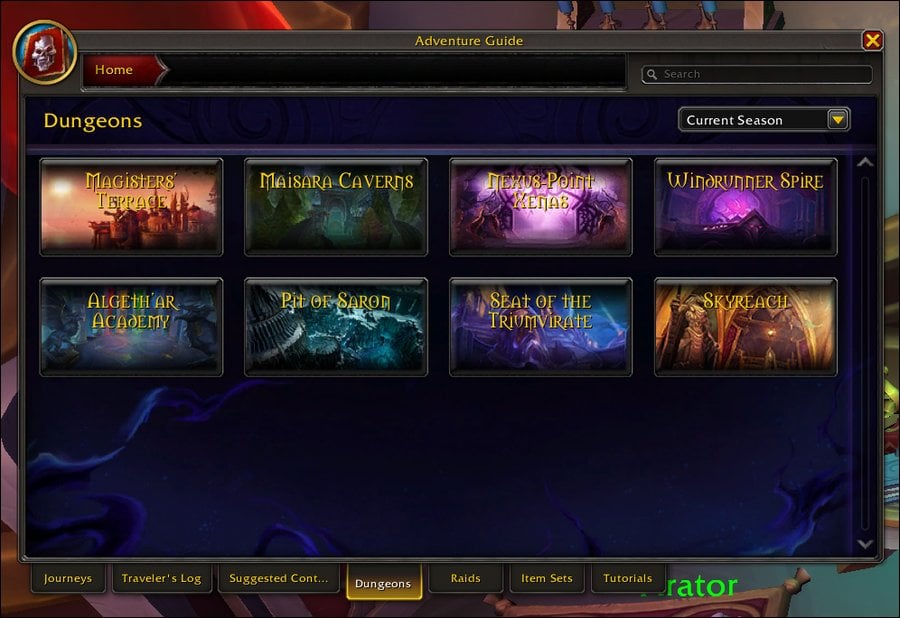 Rotation Mythic+ Saison 1